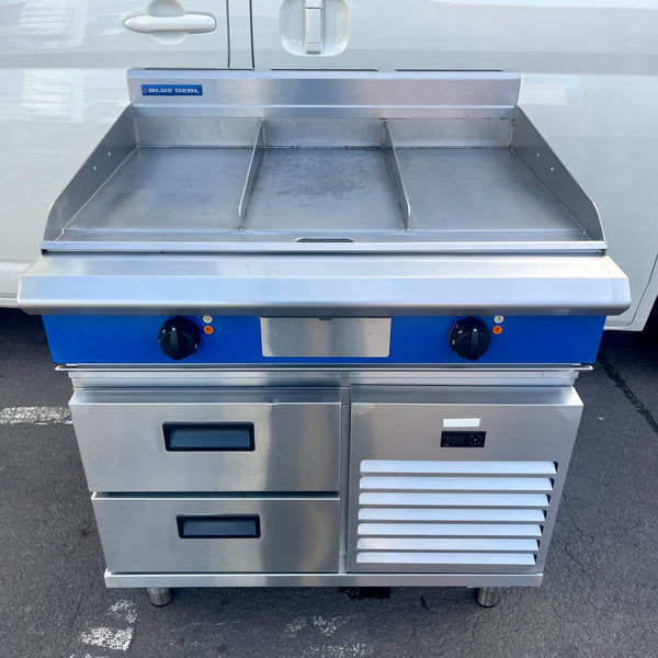 Blue Seal Evolution Series EP516-RB - 900mm Electric Griddle Refrigera